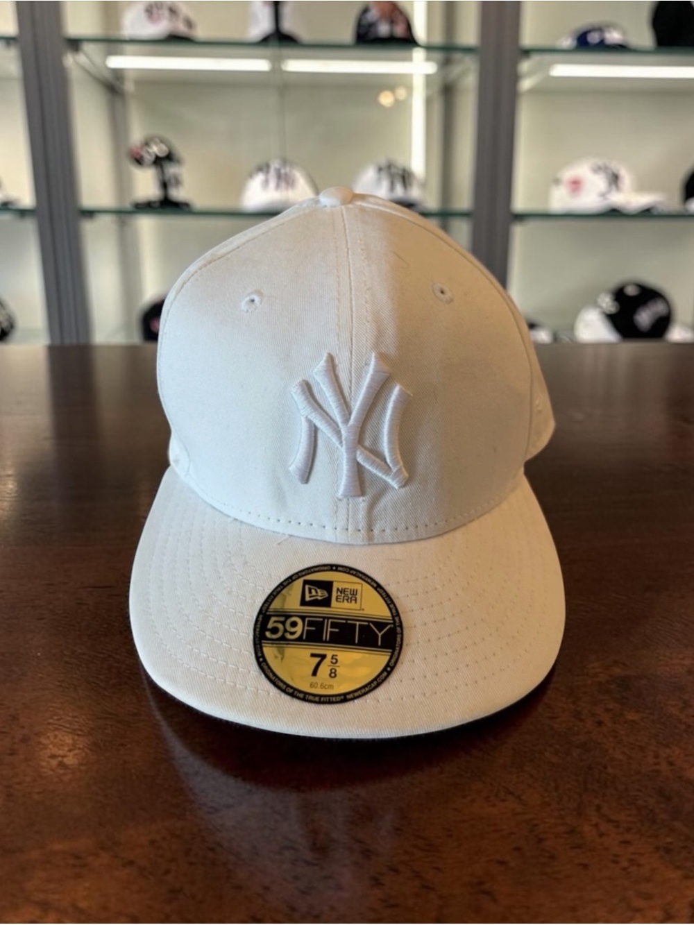 New York Yankees New Era Fitted Cap in White NWT